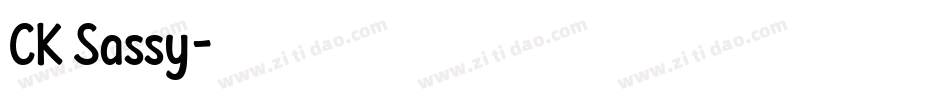 CK Sassy字体转换